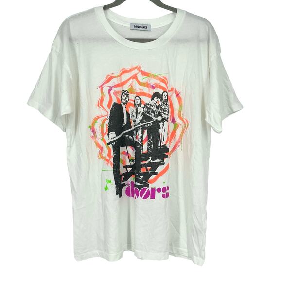 Daydreamer The Doors Spiral Merch Tee Vintage White Small - Picture 7 of 9
